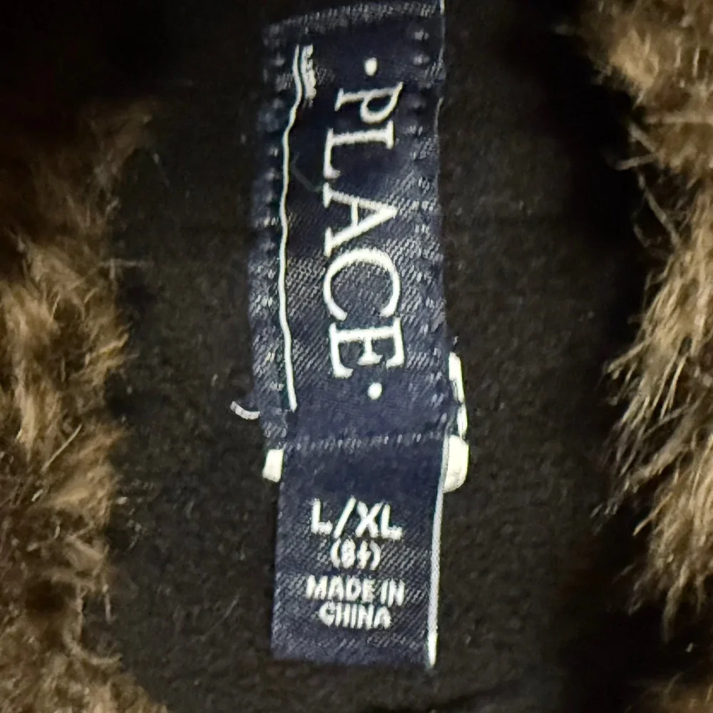 Boys Cable Knit Trapper Hat - Blue 8‎ large kids